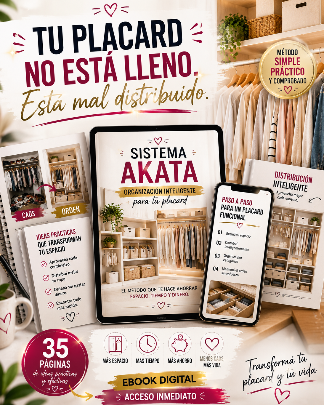 Placares Inteligentes | Tu placard no está lleno. Está mal distribuido.